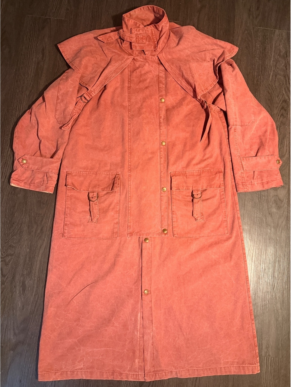 Vtg Koolah Australian Bush Outerwear Cotton Duster Coat M